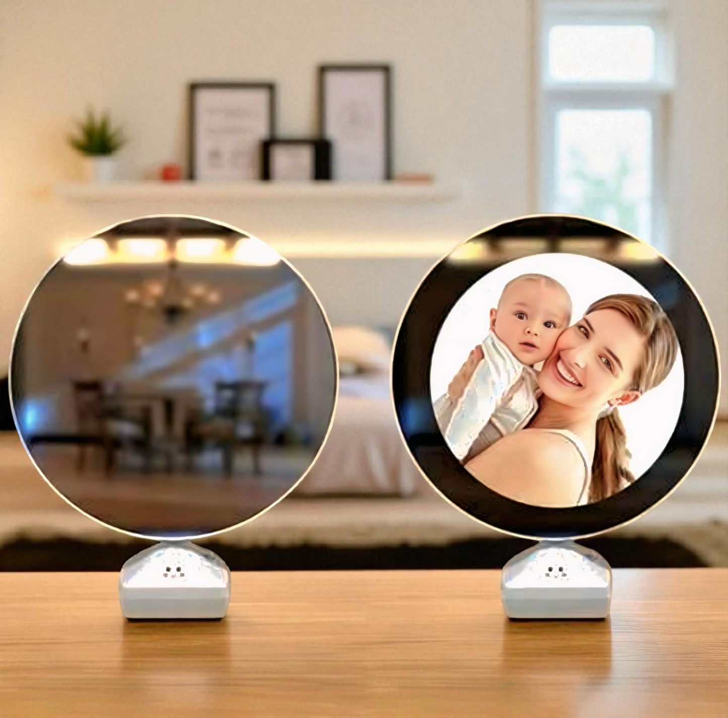 Magic Mirror Circle Shape – Glow Frame