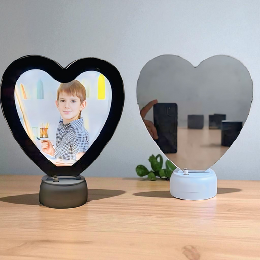 Magic Mirror Glow Frame – Heart Shape ❤️