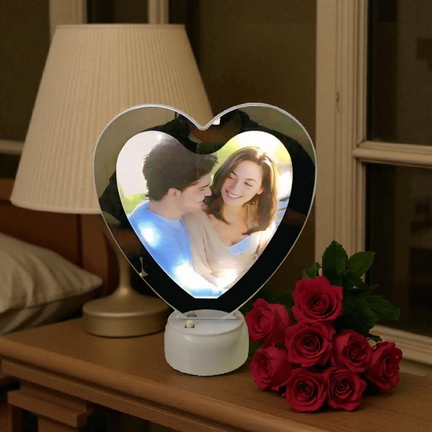Magic Mirror Glow Frame – Heart Shape ❤️