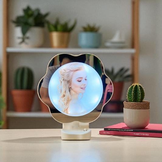 Magic Mirror Glow Frame – Flower Shape🌸